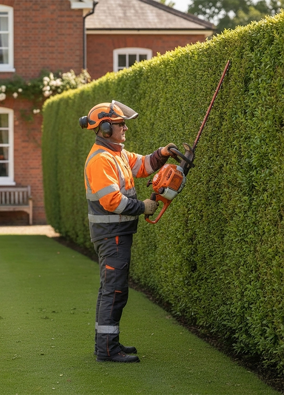 hedge-trimmer Hedge Cutting in a residential property in Essex